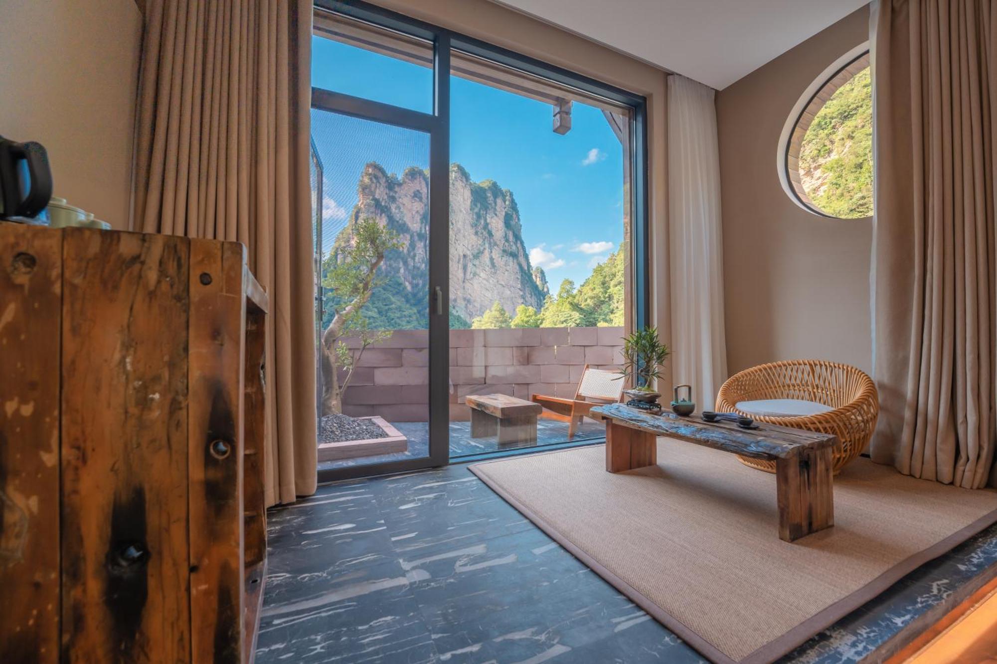 雾里观阵山 Foggy Valley Trương Gia Giới Ngoại thất bức ảnh