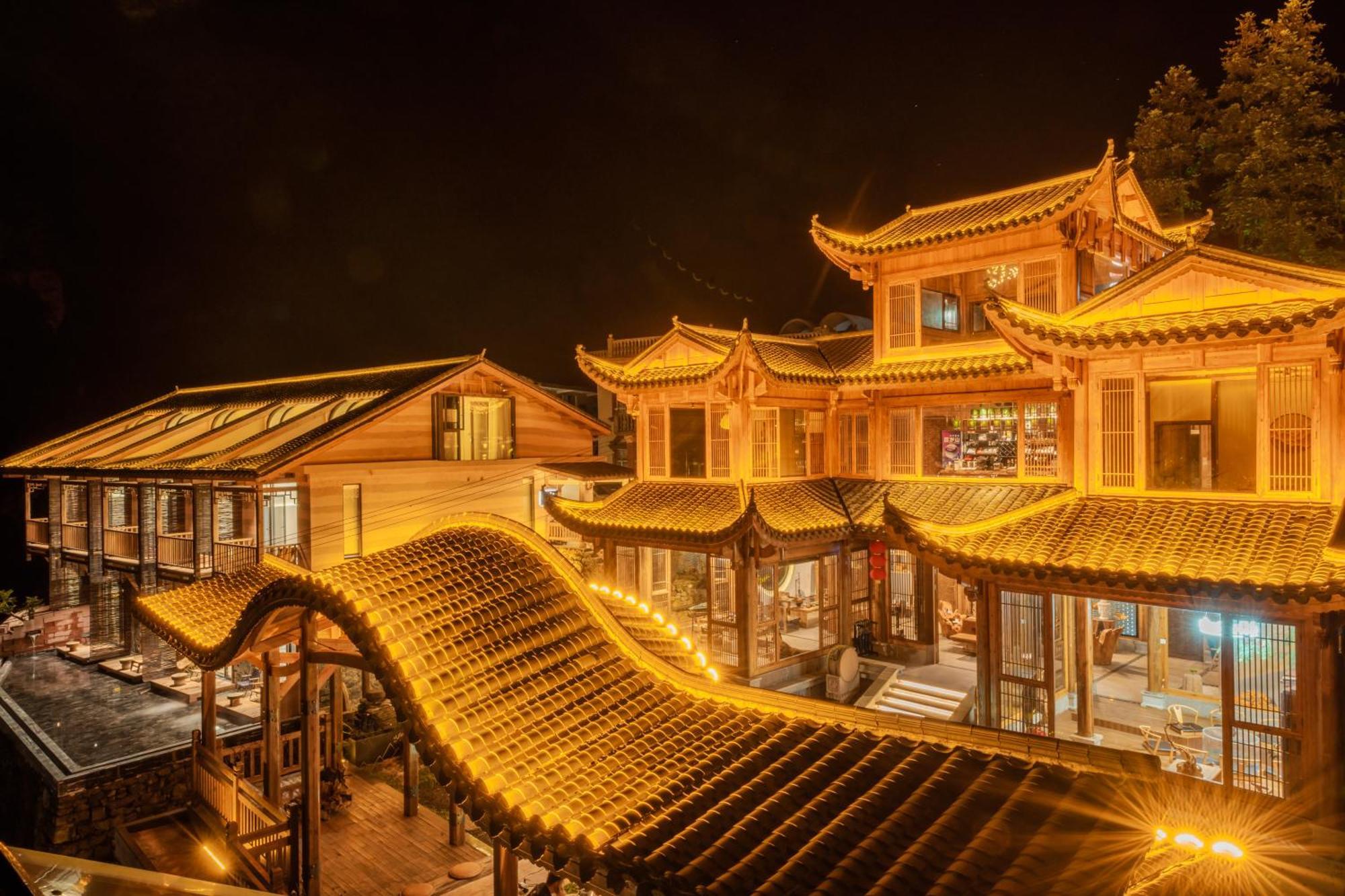 雾里观阵山 Foggy Valley Trương Gia Giới Ngoại thất bức ảnh