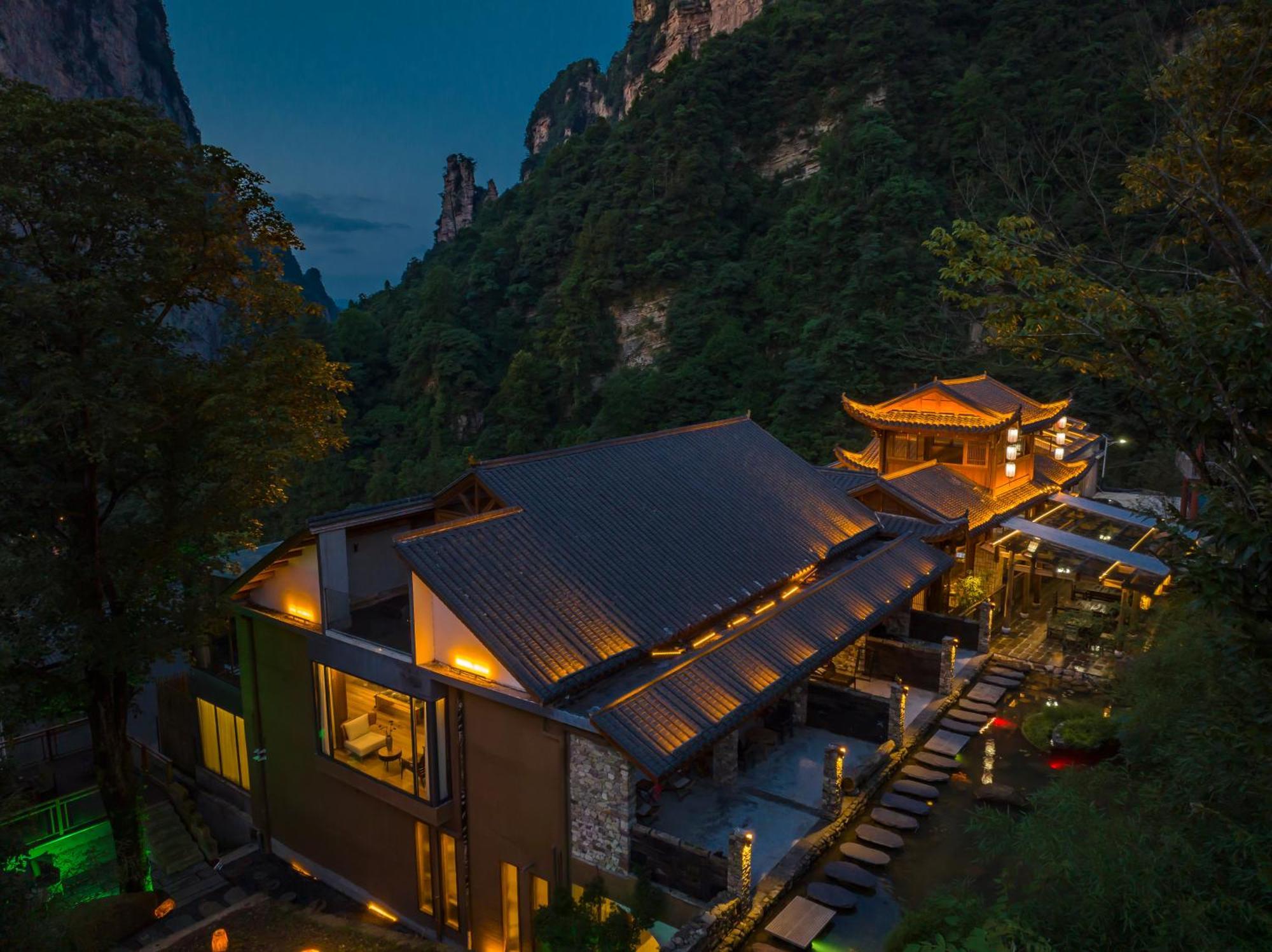 雾里观阵山 Foggy Valley Trương Gia Giới Ngoại thất bức ảnh