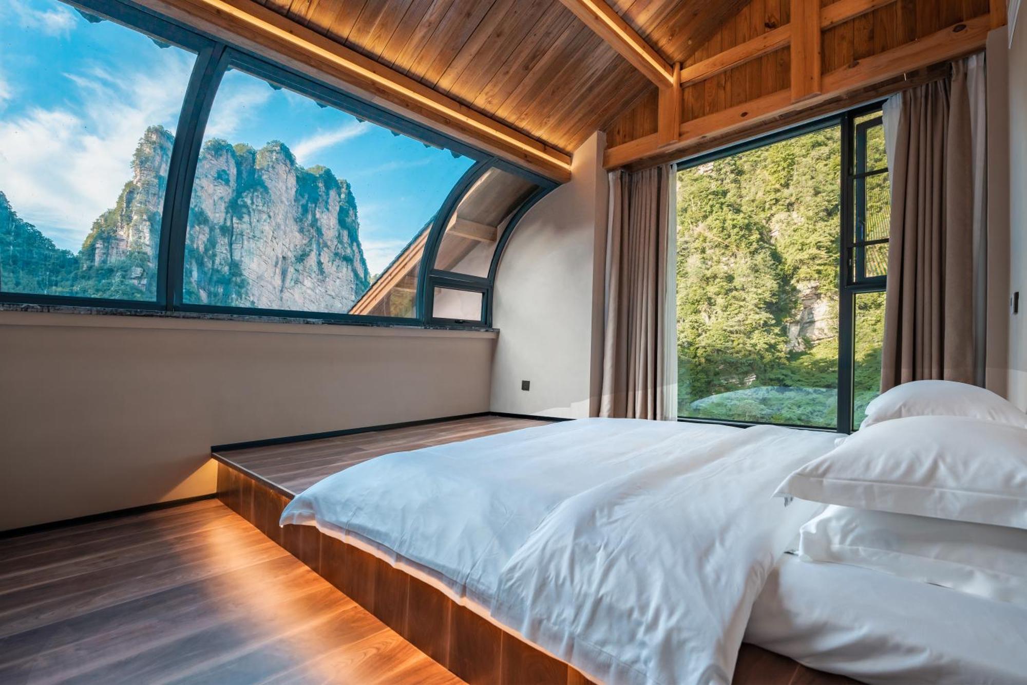 雾里观阵山 Foggy Valley Trương Gia Giới Ngoại thất bức ảnh