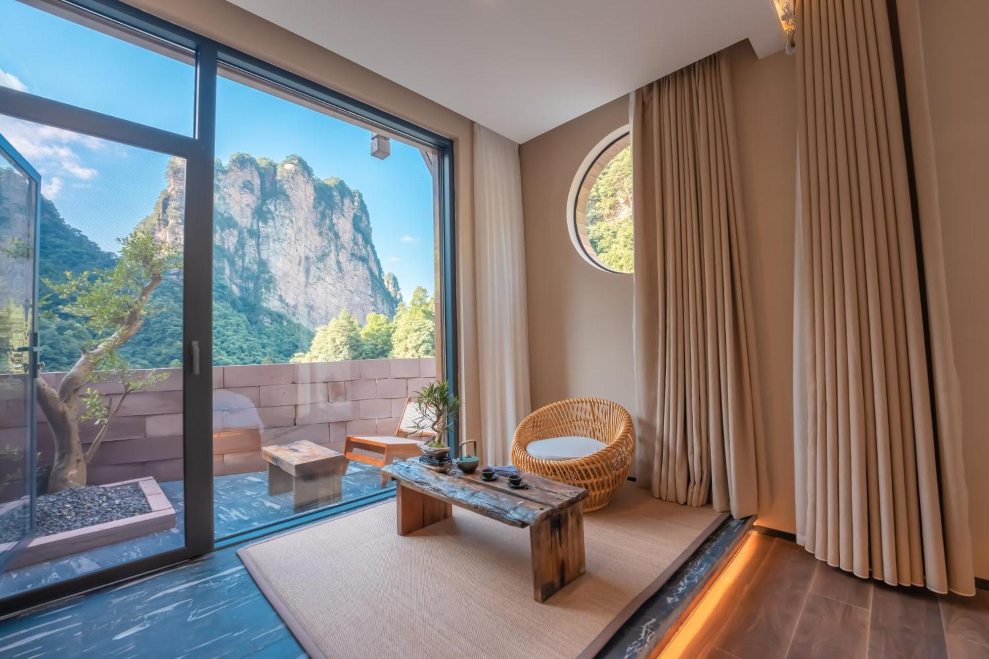 雾里观阵山 Foggy Valley Trương Gia Giới Ngoại thất bức ảnh