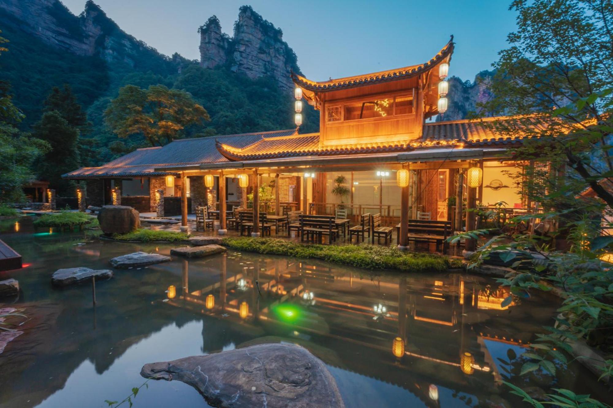 雾里观阵山 Foggy Valley Trương Gia Giới Ngoại thất bức ảnh